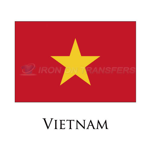 Vietnam flag Iron-on Stickers (Heat Transfers)NO.2018